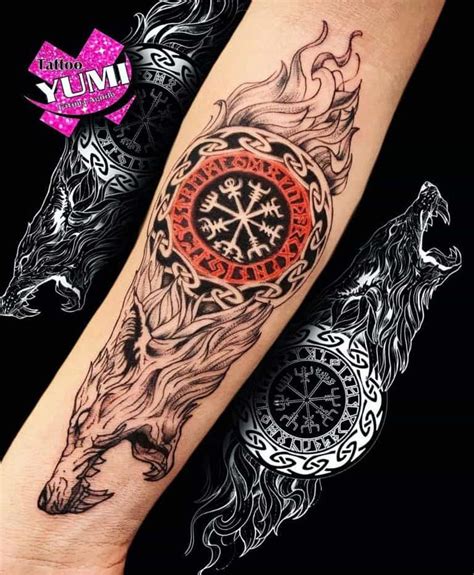 55 Coolest Norse Wolf Tattoo Ideas